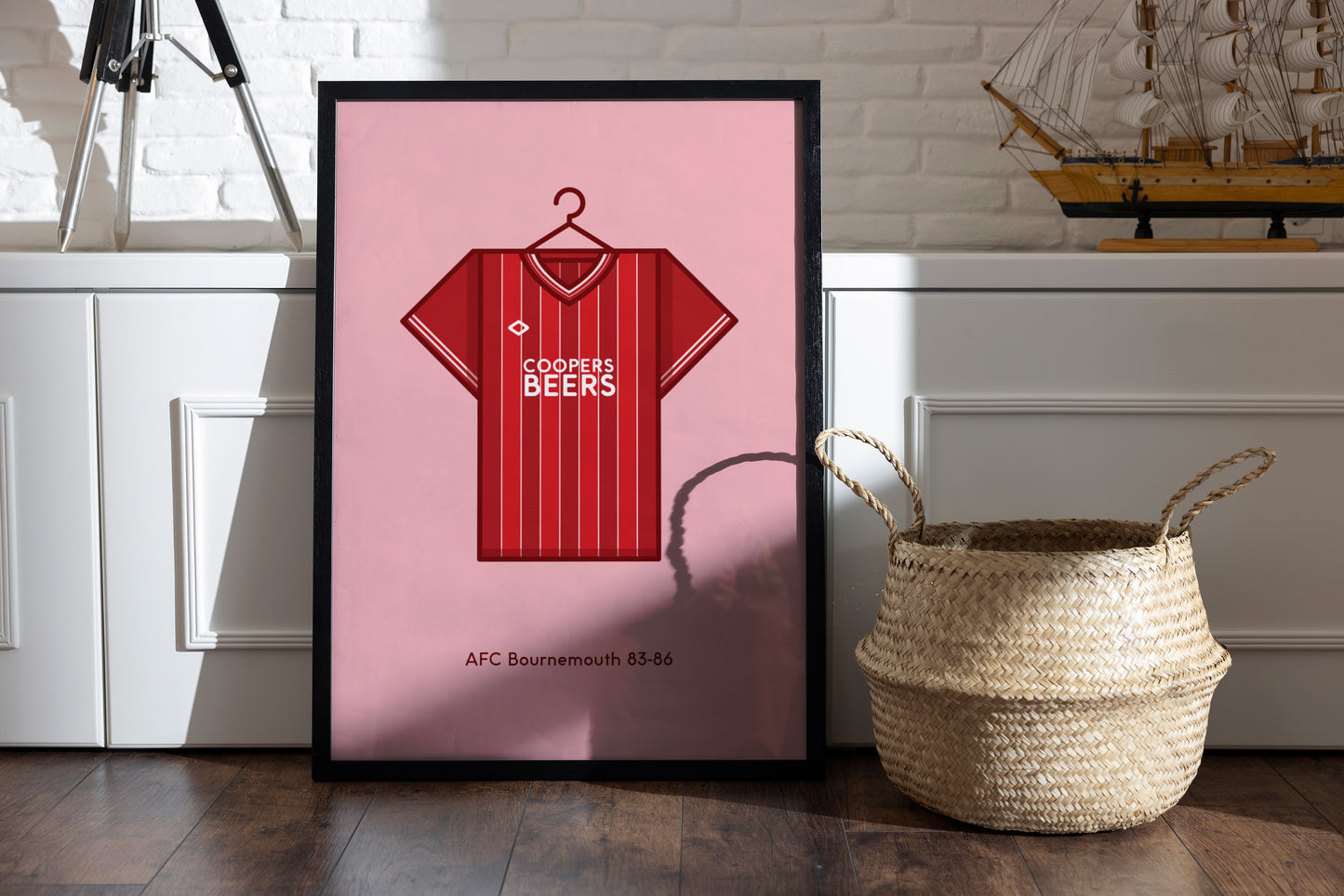 AFC Bournemouth 1983 - 84 Home Football Kit