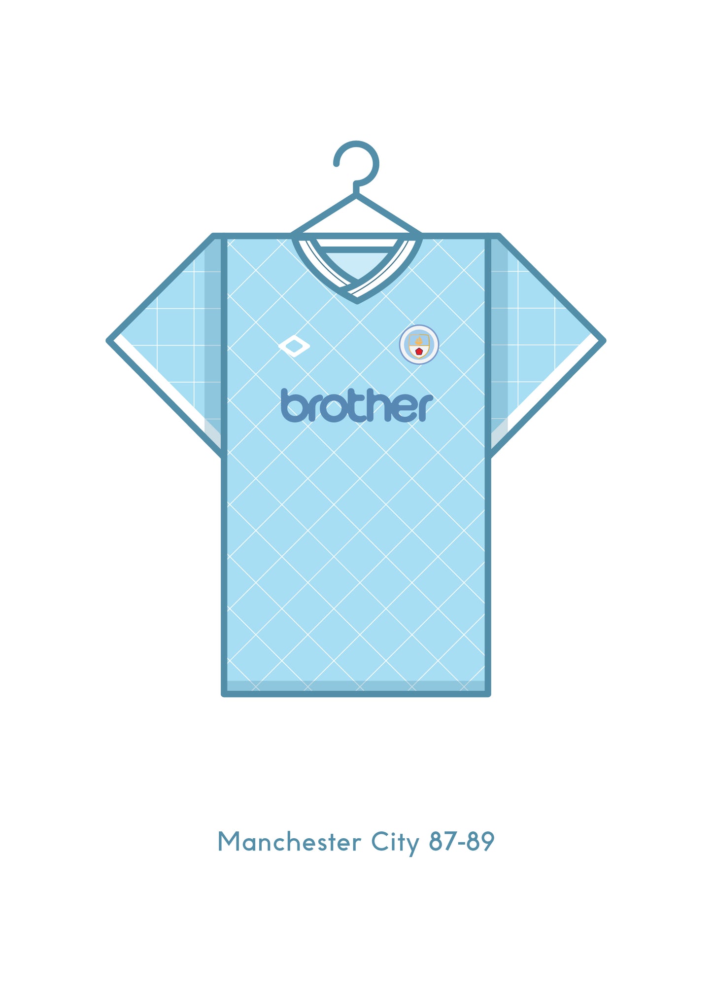Manchester City 1987 - 89 Away Kit