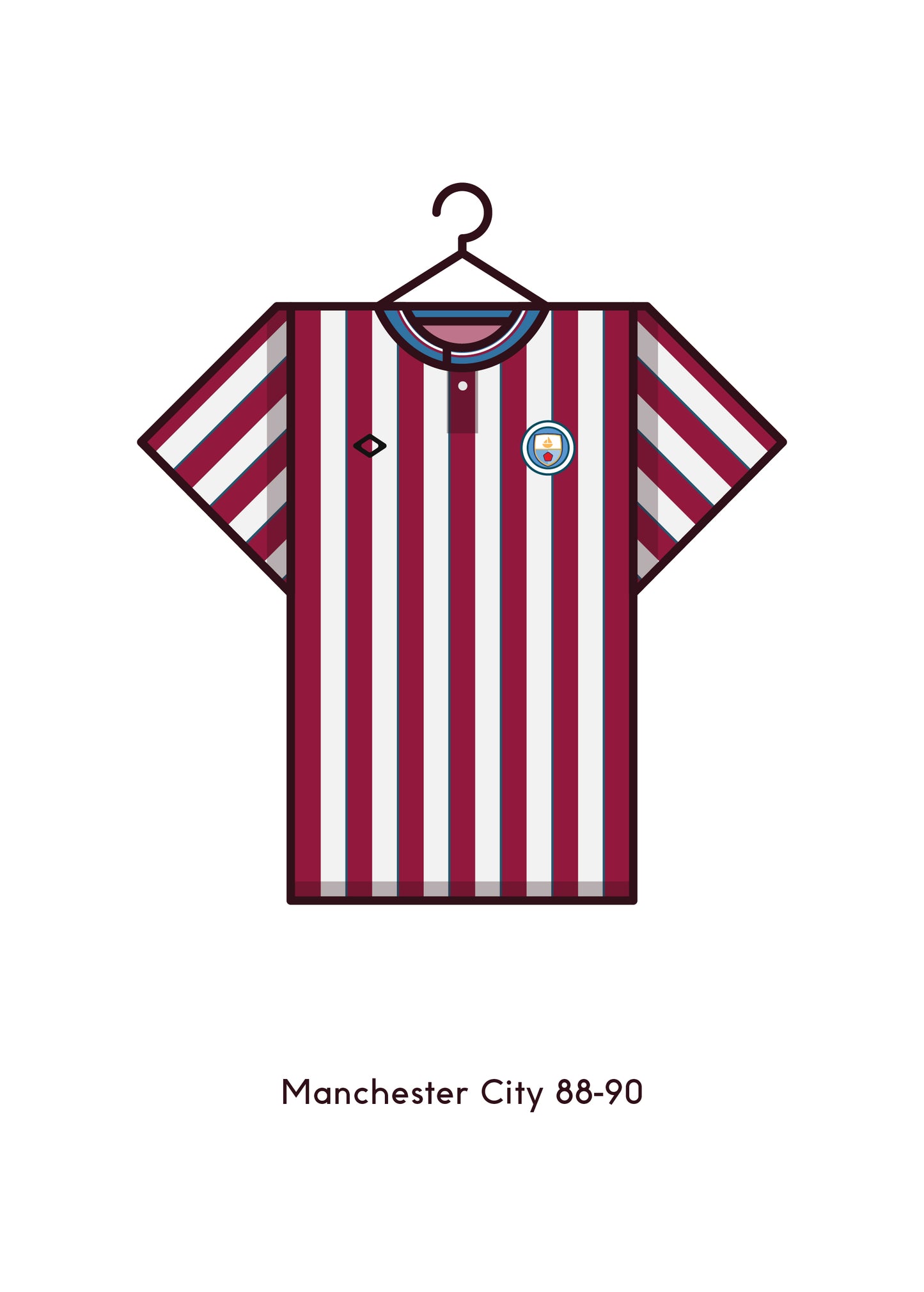 Manchester City 1988 - 90 Away Kit