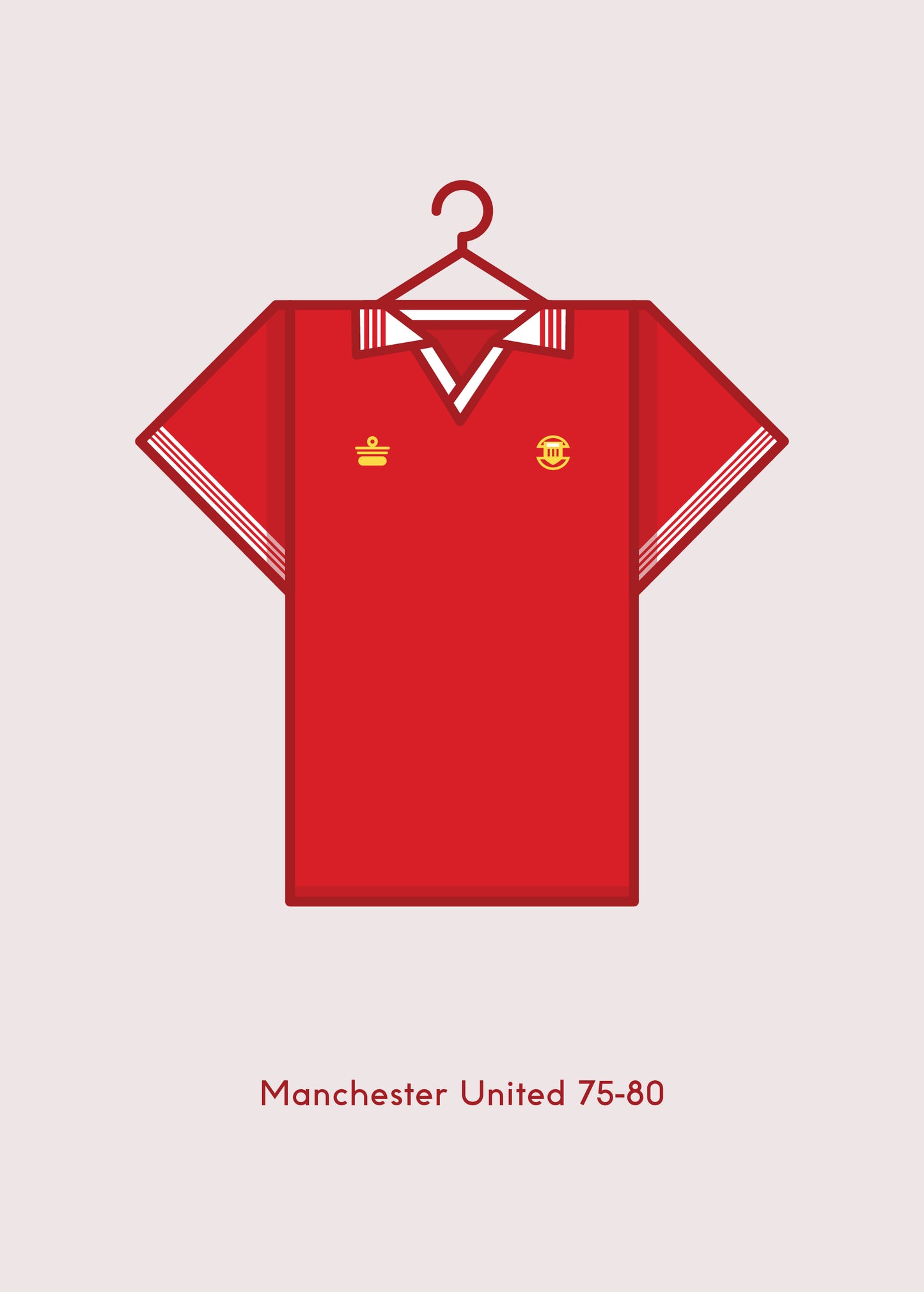 Manchester United 1975 - 80 Home Kit