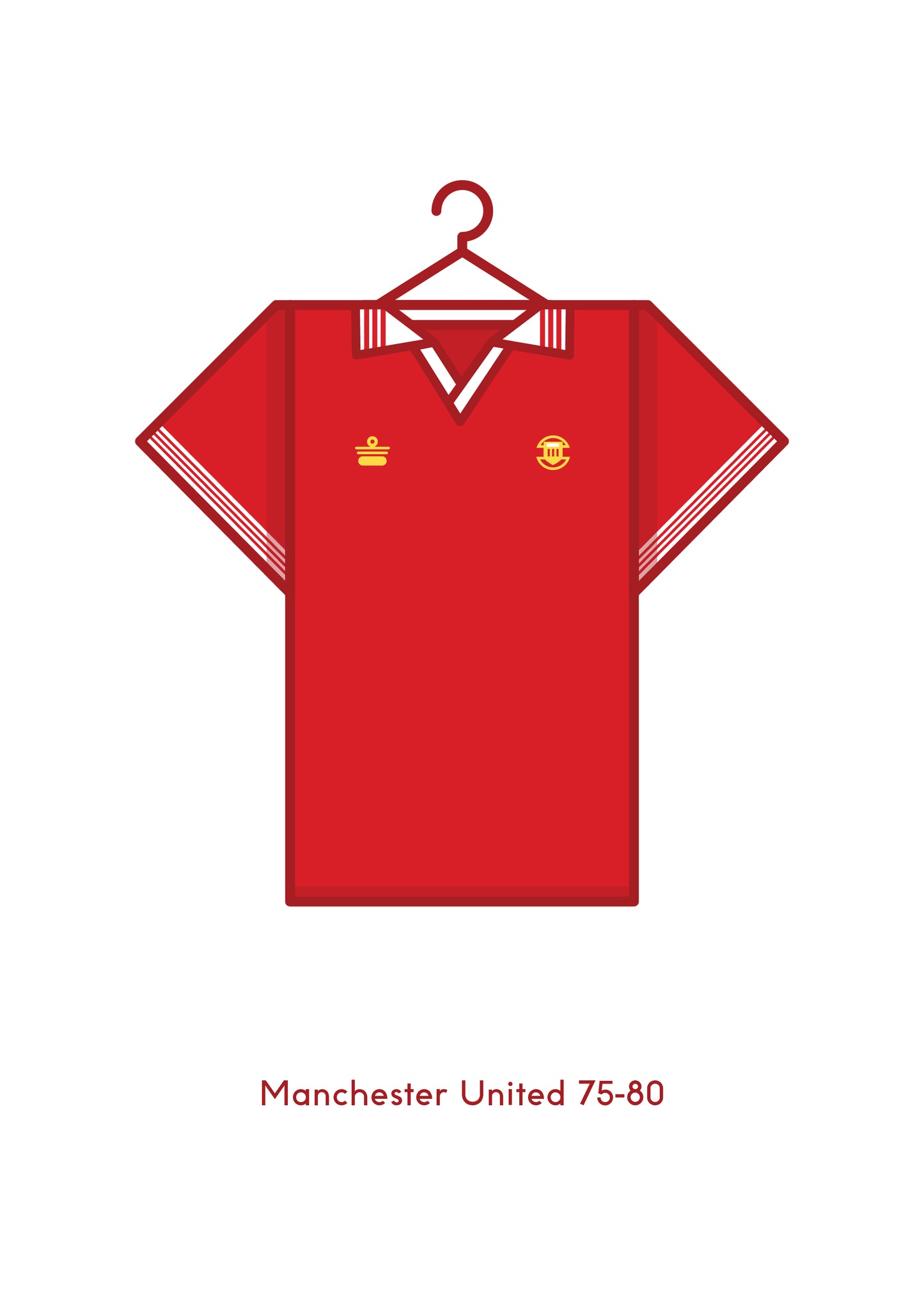 Manchester United 1975 - 80 Home Kit