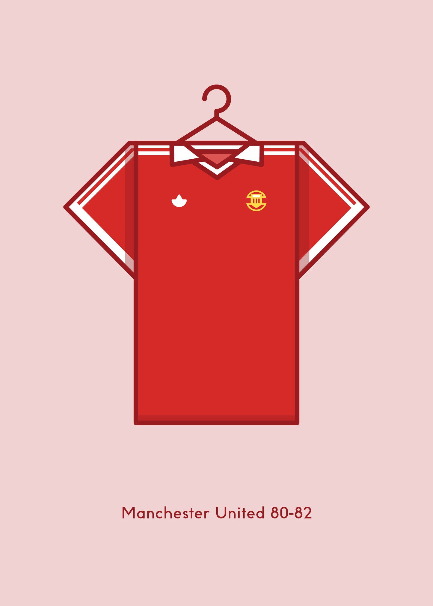 Manchester United 1980 - 82 Home Kit