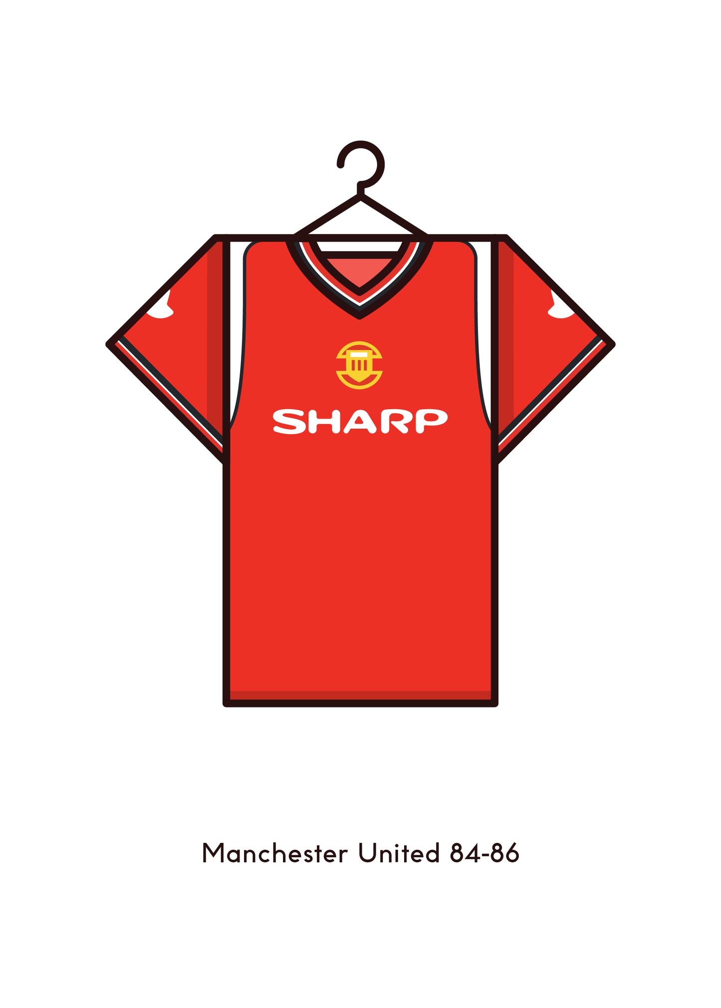 Manchester United 1984 - 86 Home Kit