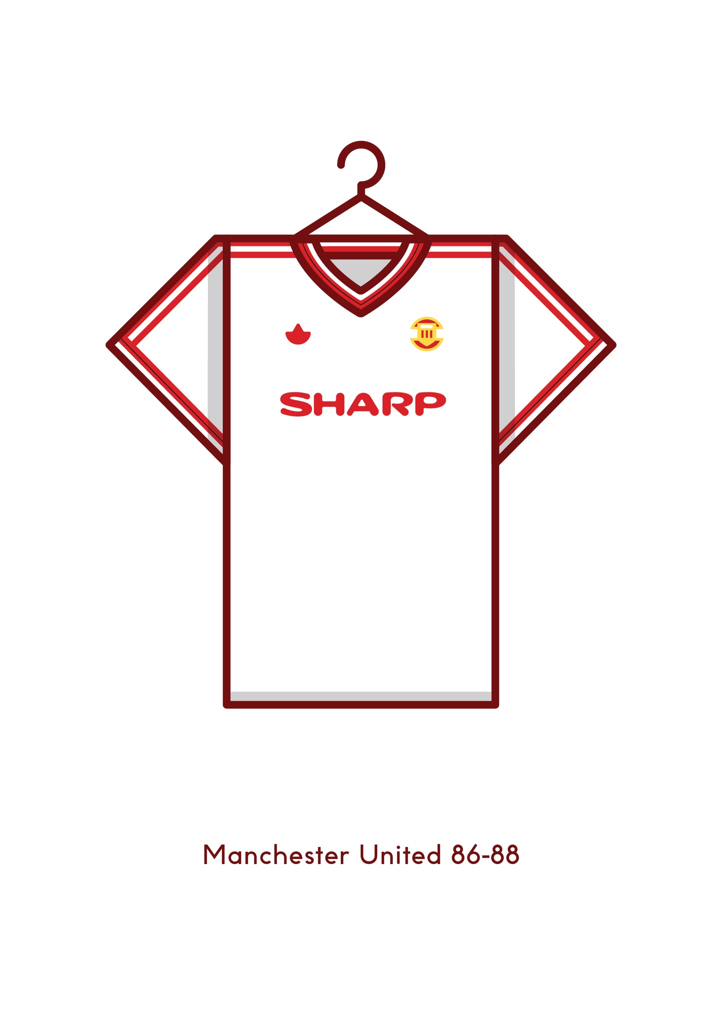 Manchester United 1986 - 88 Away Kit