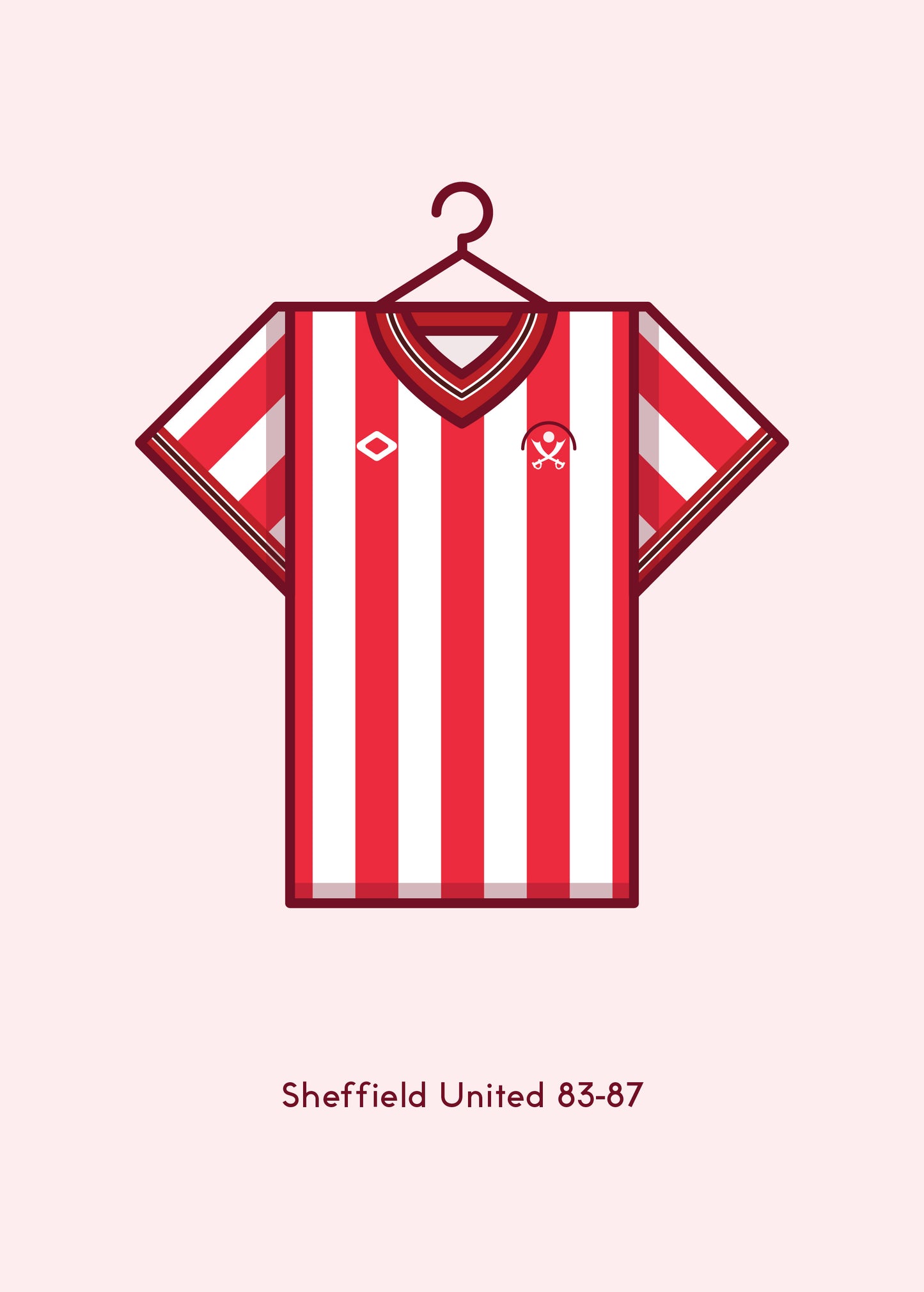 Sheffield United 1983-87 Home Football Kit