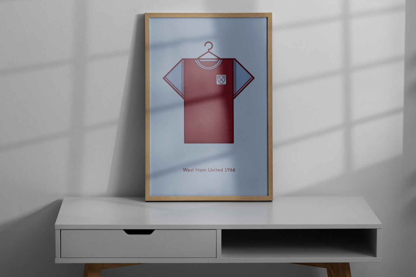 West Ham United 1966 Home Football Kit
