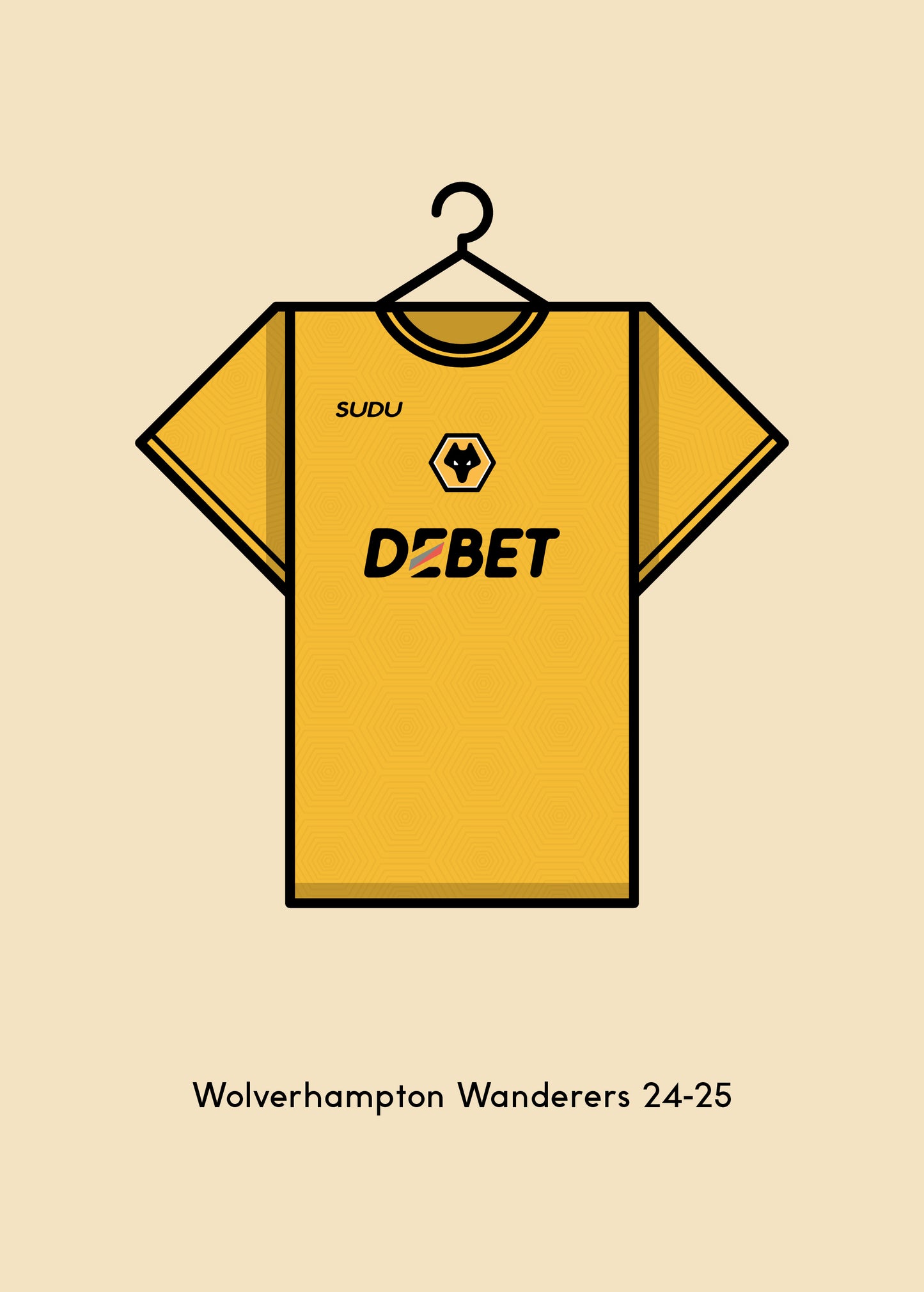 Wolverhampton Wanderers 2024-25 Home Football Kit