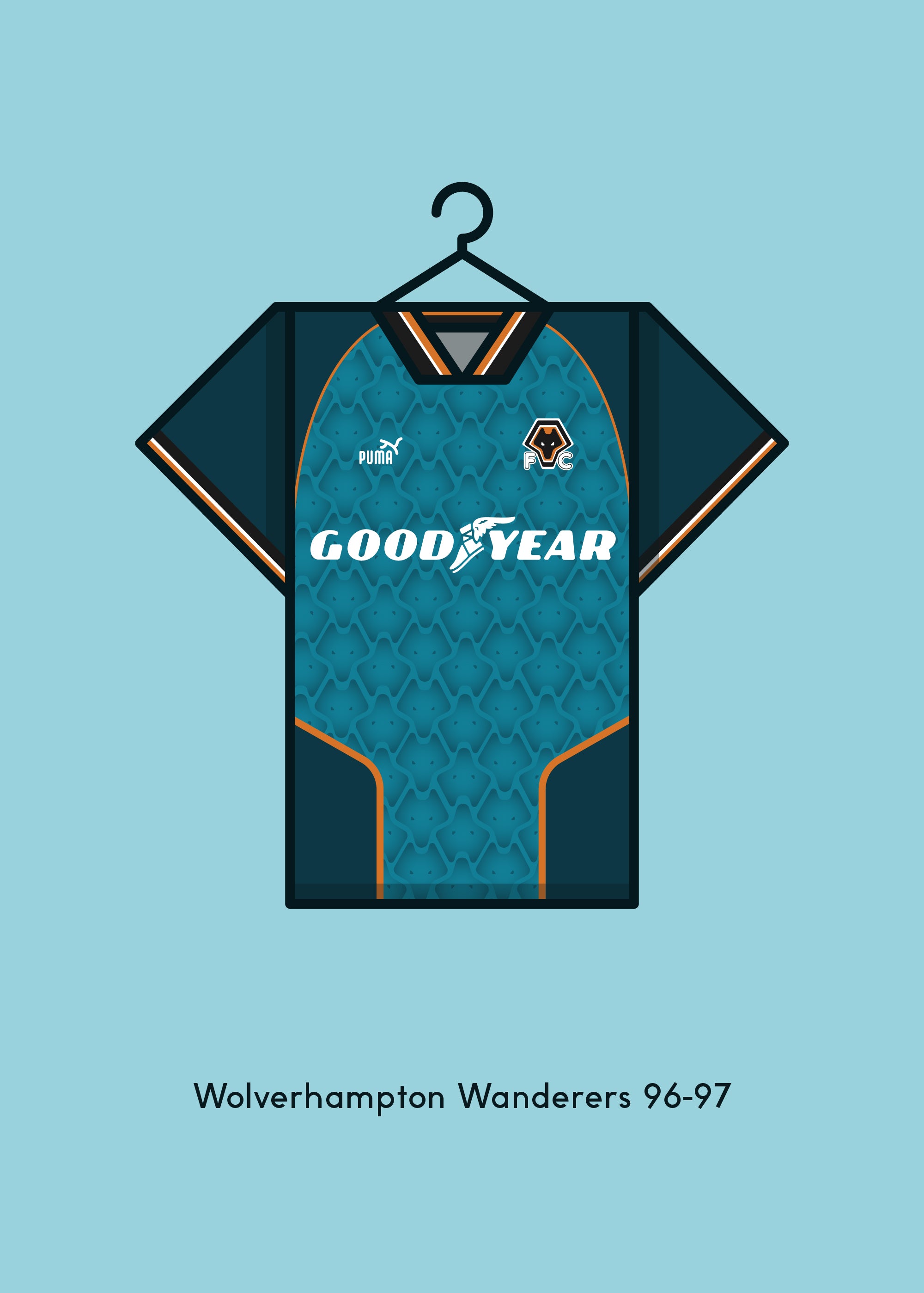 Wolverhampton Wanderers 1998-99 Maillot Rétro Football Wolverhampton Wanderers 1998-99 Maillot Rétro Football