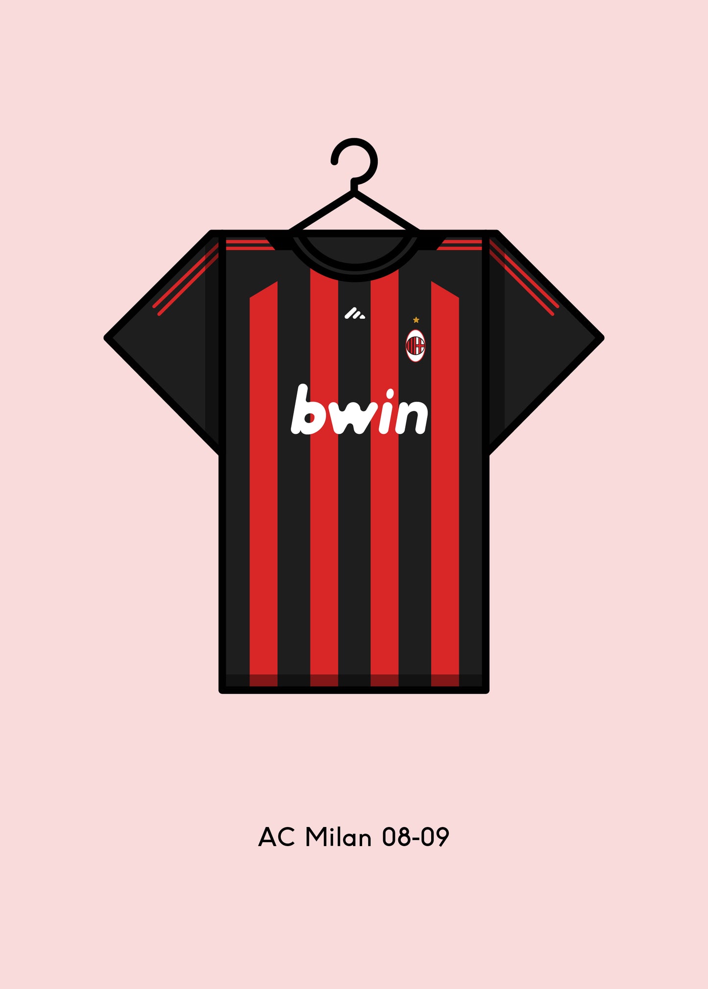 AC Milan 2008-09 Home Football Kit