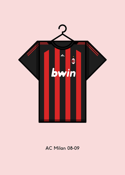 AC Milan 2008-09 Home Football Kit