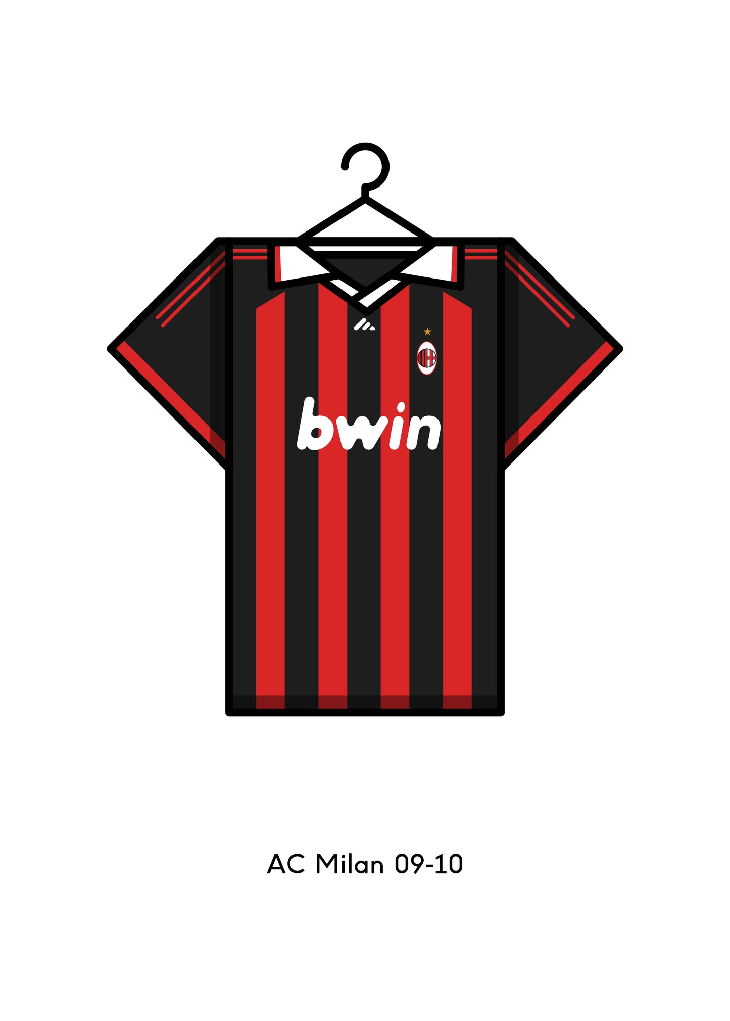 AC Milan Home 2009-10 Home Football Kit