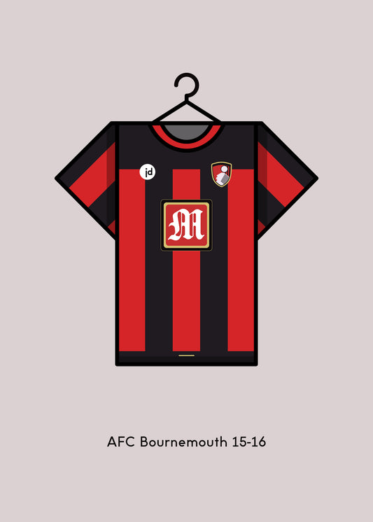 AFC Bournemouth 2015-16 Home Football Kit