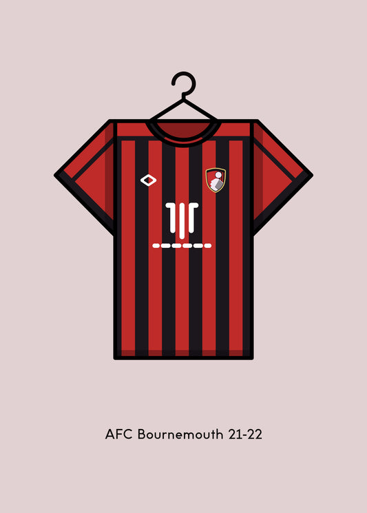 AFC Bournemouth 2021-22 Home Football Kit