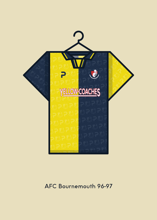 AFC Bournemouth 1996 - 97 Away Football Kit