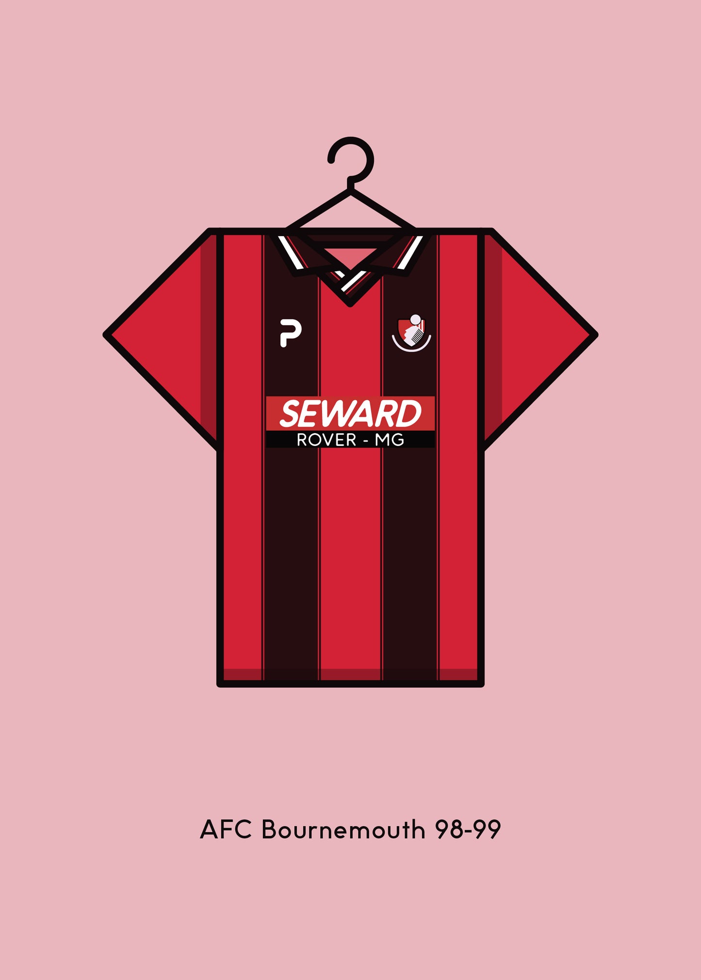AFC Bournemouth 1998 - 99 Home Football Kit