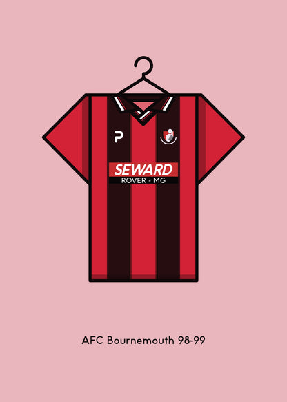 AFC Bournemouth 1998 - 99 Home Football Kit