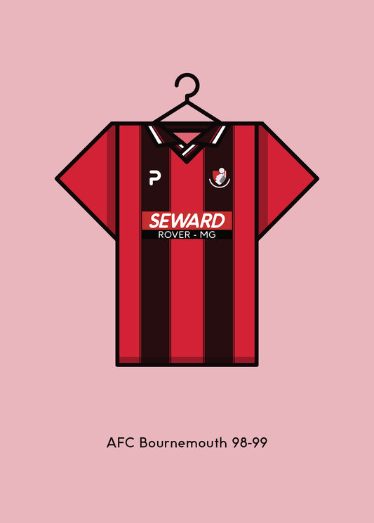 AFC Bournemouth 1998 - 99 Home Football Kit