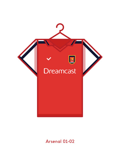 Arsenal 2001-02 Home Football Kit