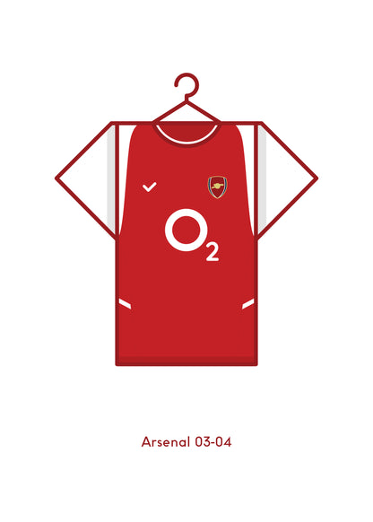 Arsenal 2003-04 Home Football Kit