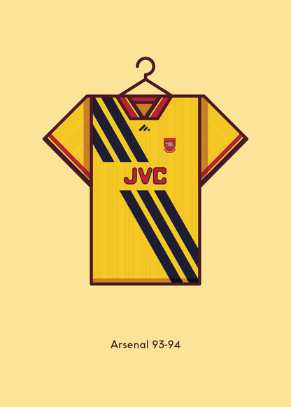 Arsenal 1993-94 Away Football Kit