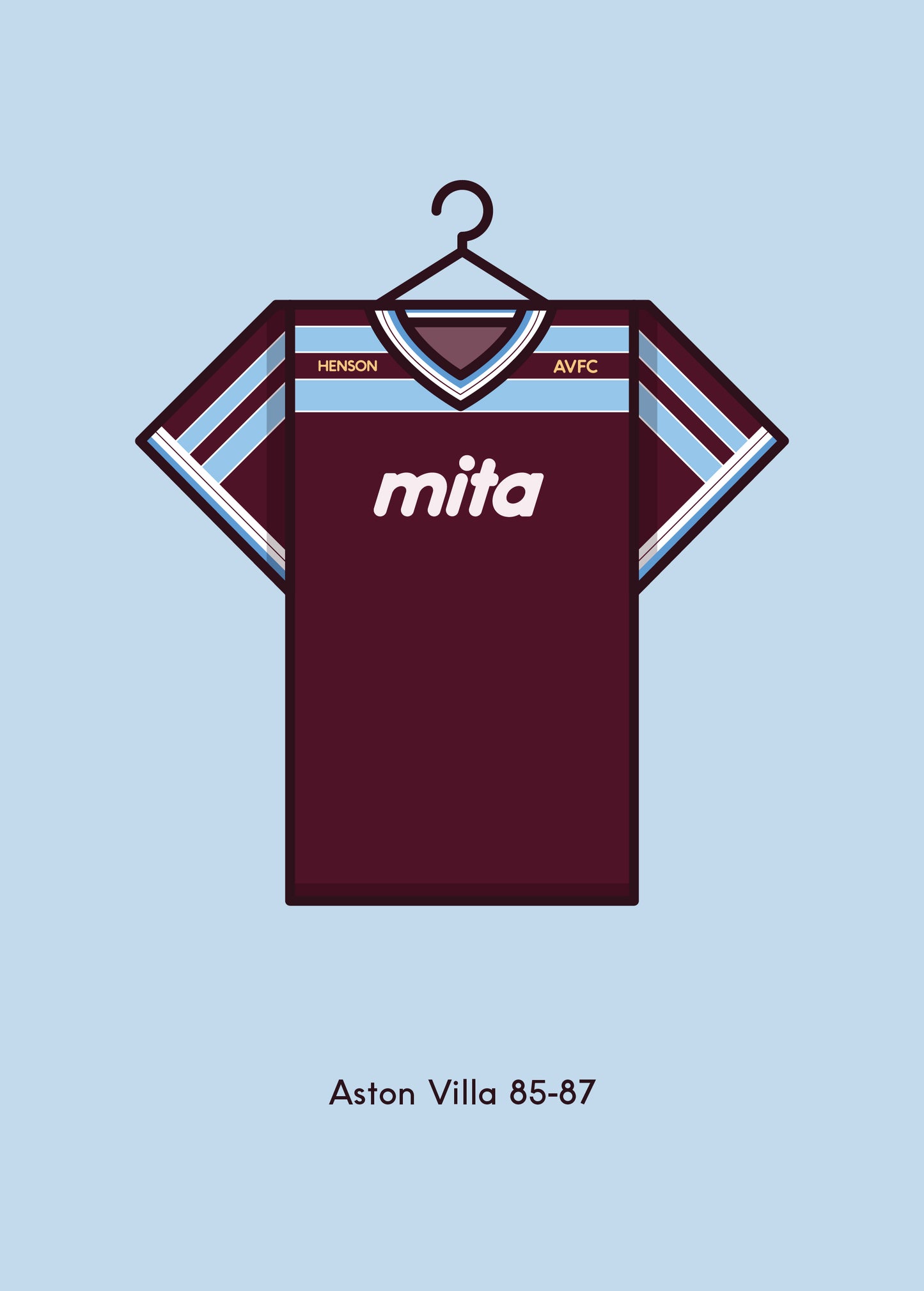 Aston Villa 1985-87 Home Kit