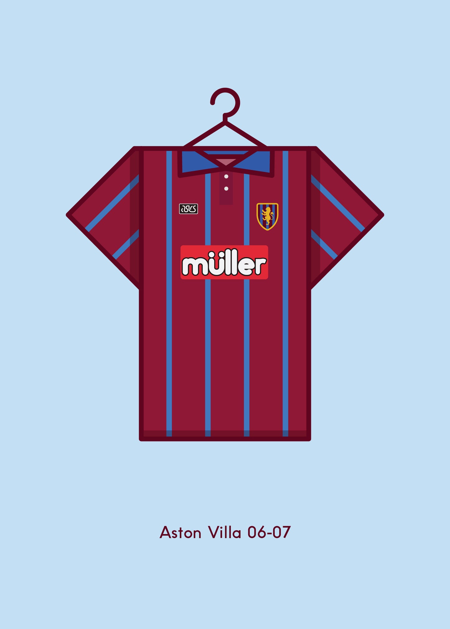 Aston Villa 1993-95 Home Kit