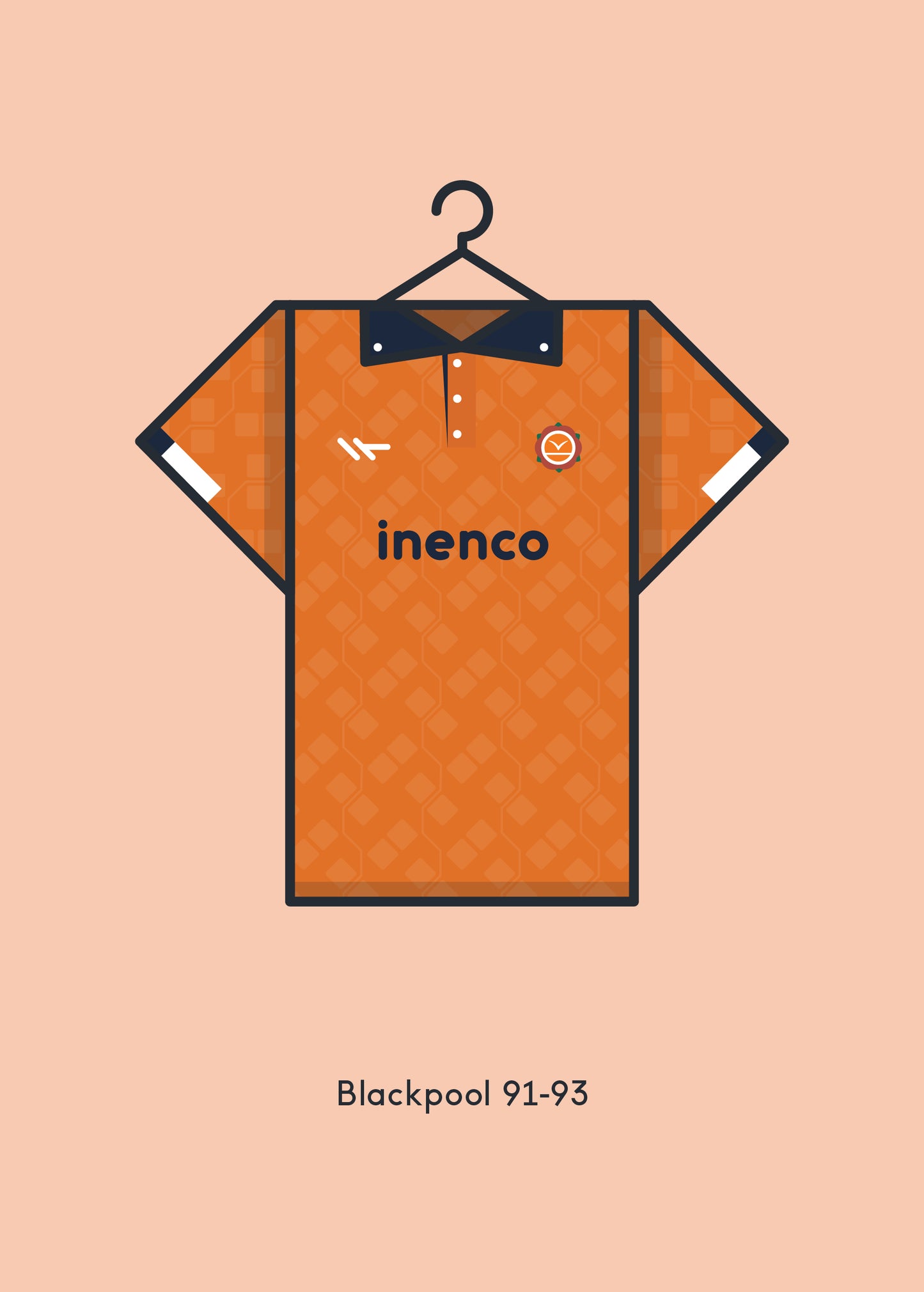 Blackpool 1991 - 93 Home Kit