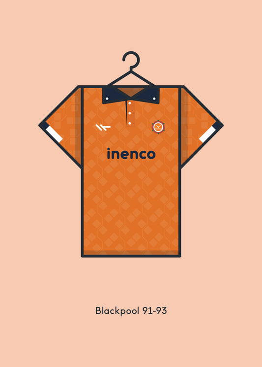 Blackpool 1991 - 93 Home Kit