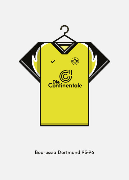 Borussia Dortmund 1995-96 Home Football Kit