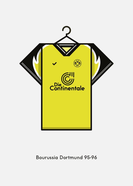 Borussia Dortmund 1995-96 Home Football Kit