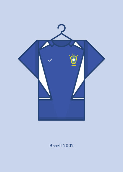 Brazil 2002 Away International Kit