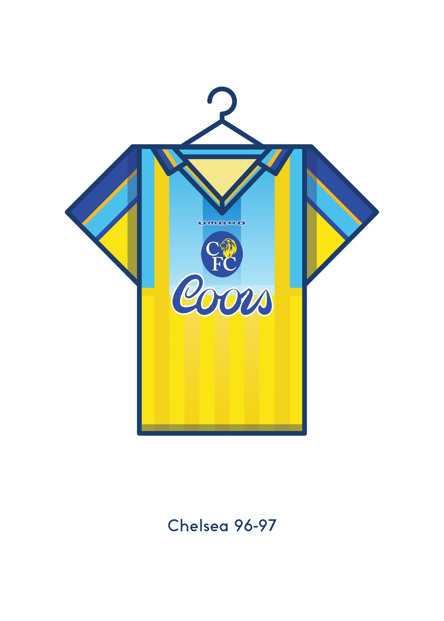 Chelsea 1996-97 Away Football Kit