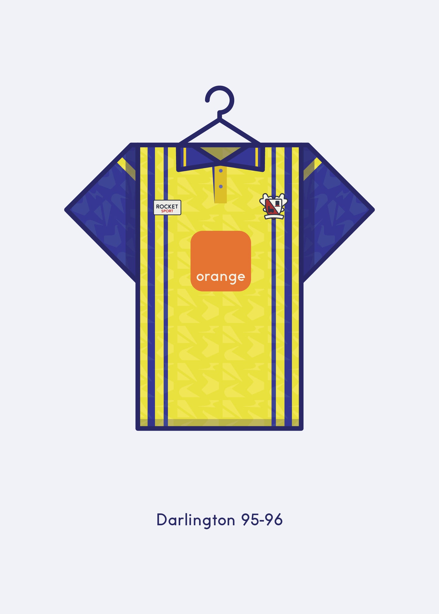 Darlington 1995 - 96 Away Kit