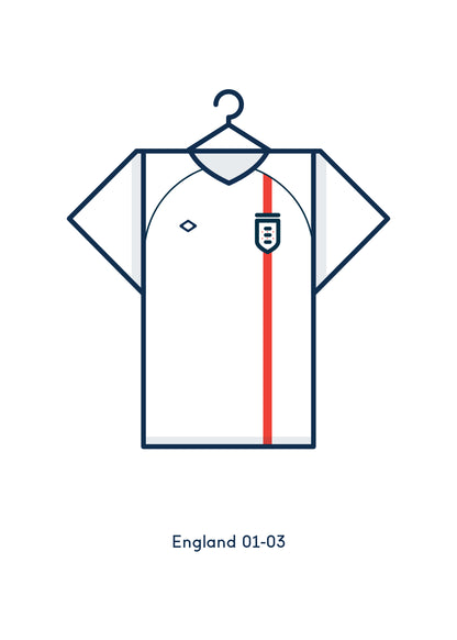 England 2001 - 03 International Home Kit