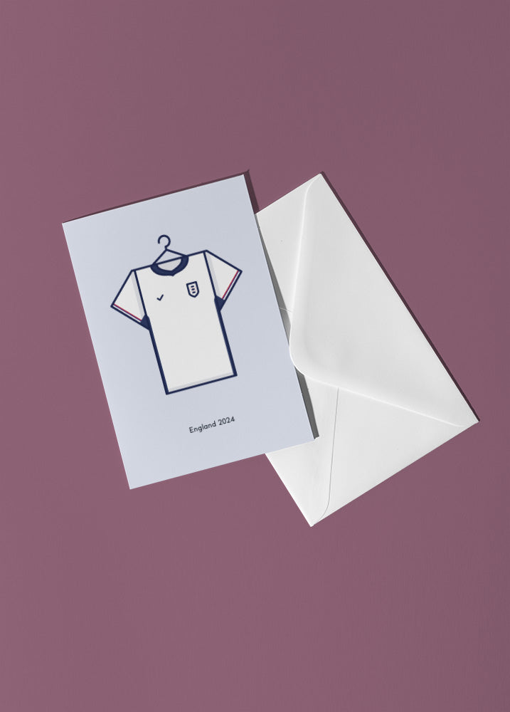 England 2024 Home Kit Greetings Card