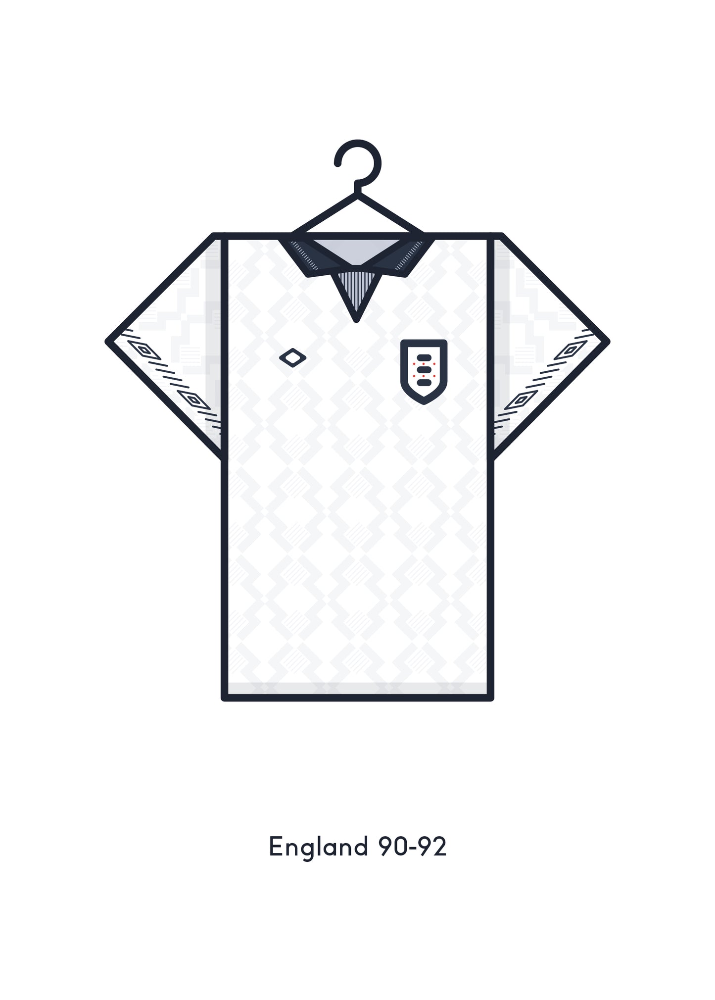 England 1990-92 International Home Kit