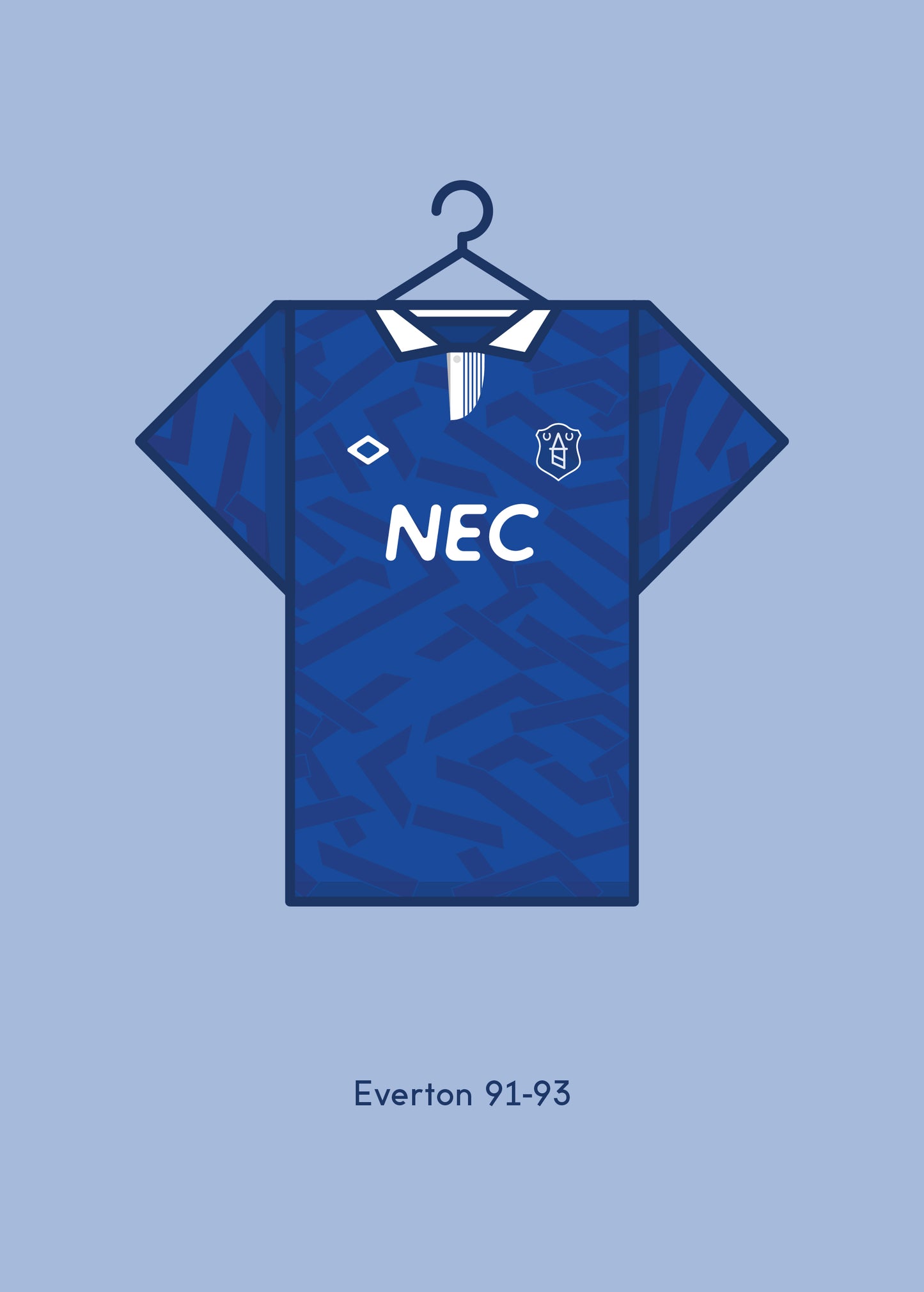 Everton 1991-93 Home Kit