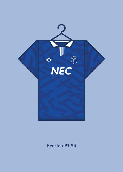 Everton 1991-93 Home Kit