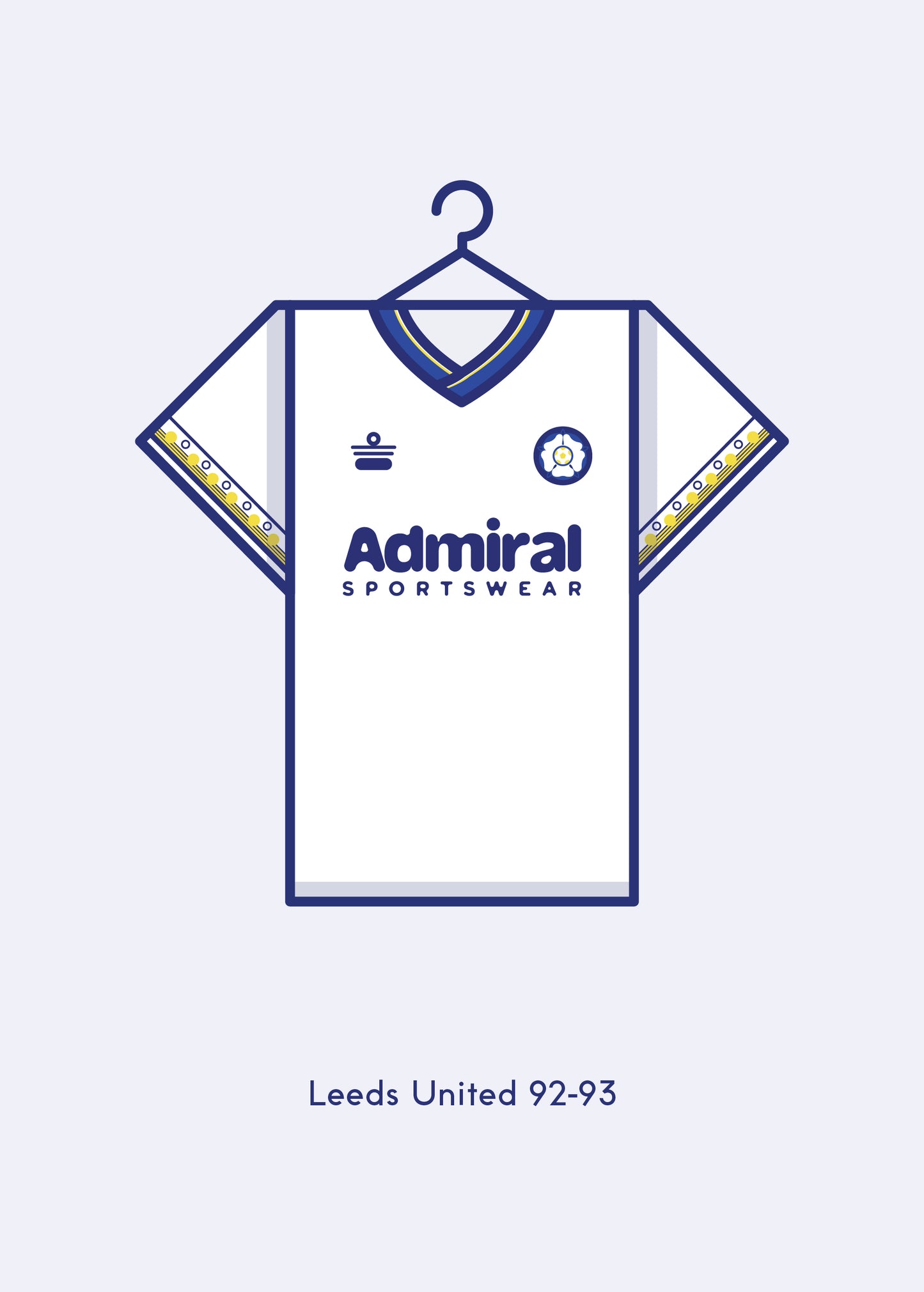 Leeds United 1992 - 93 Home Kit