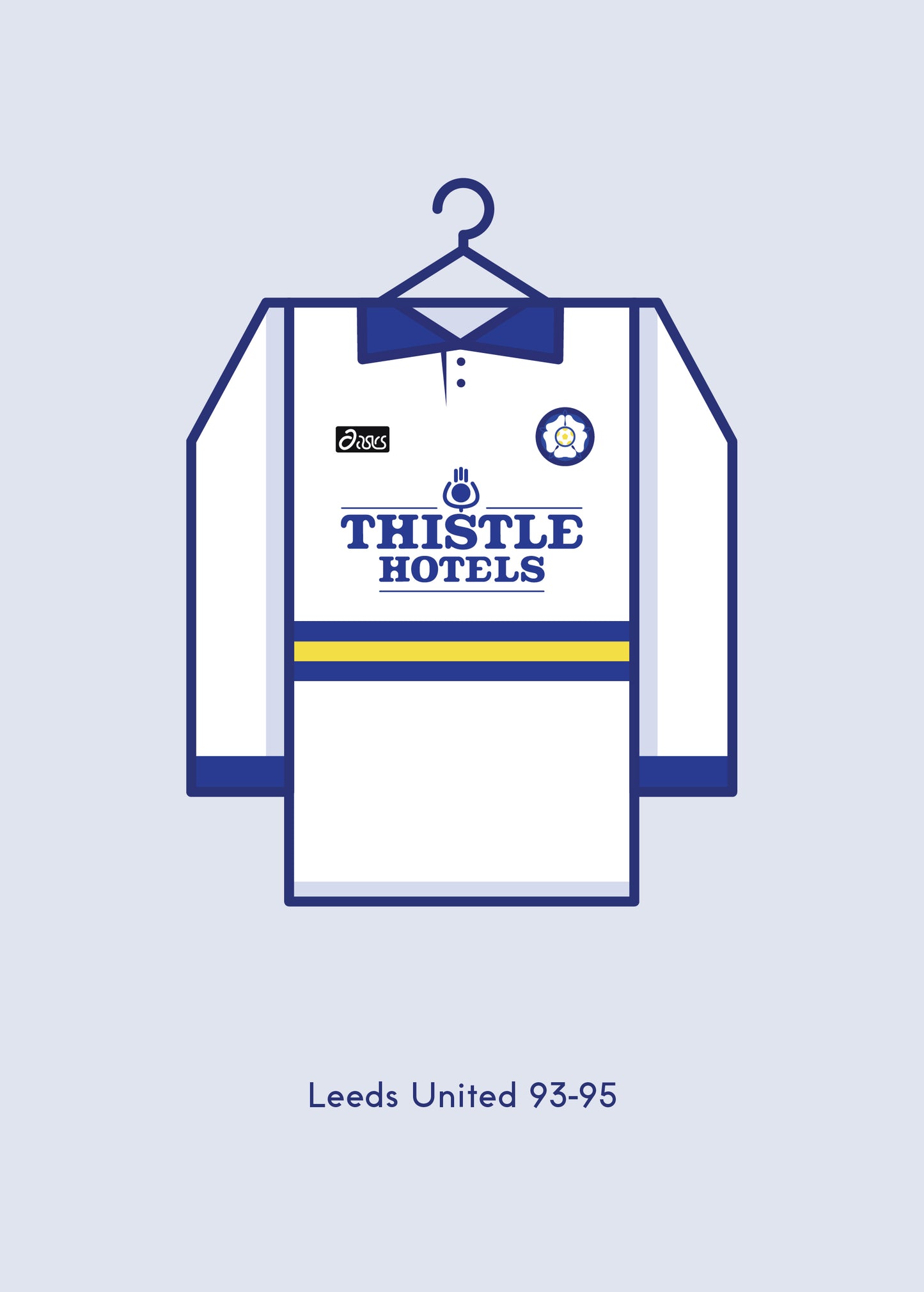 Leeds United 1993 - 95 Home Kit