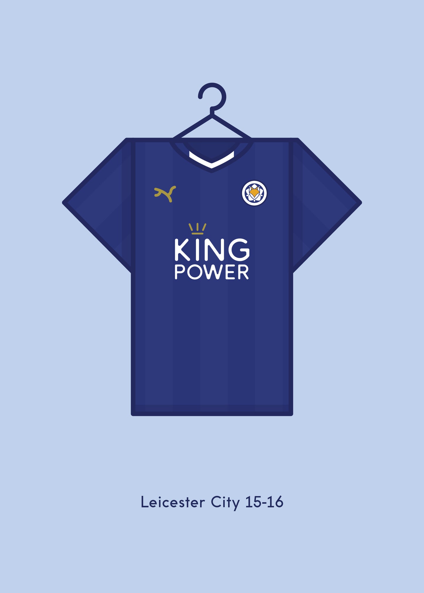 Leicester City 2015-16 Home Kit