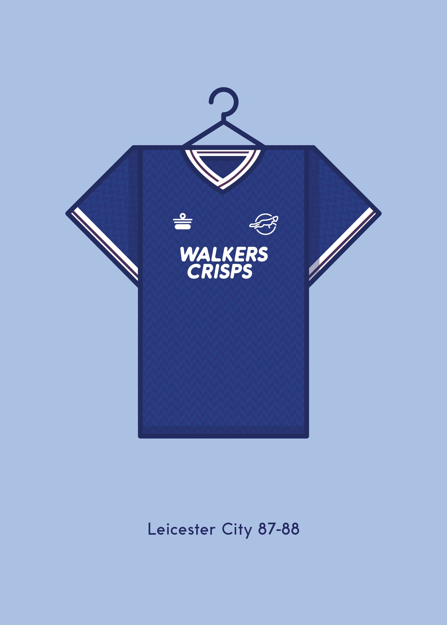 Leicester City 1987-88 Home Kit