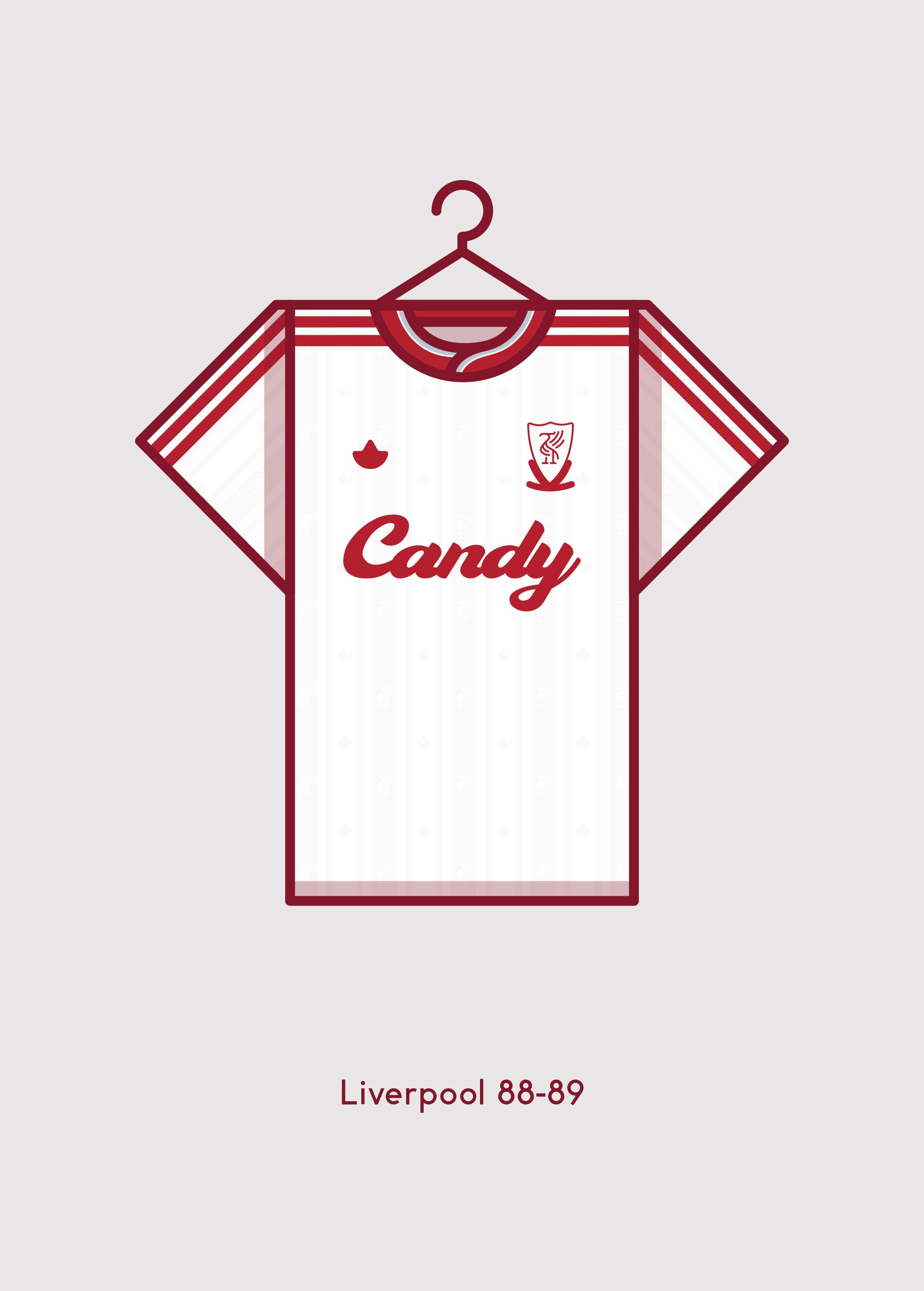 Liverpool 1988 89 Third Kit Minimal Football Kits