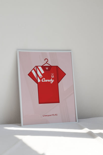 Liverpool 1991 - 92 Home Kit