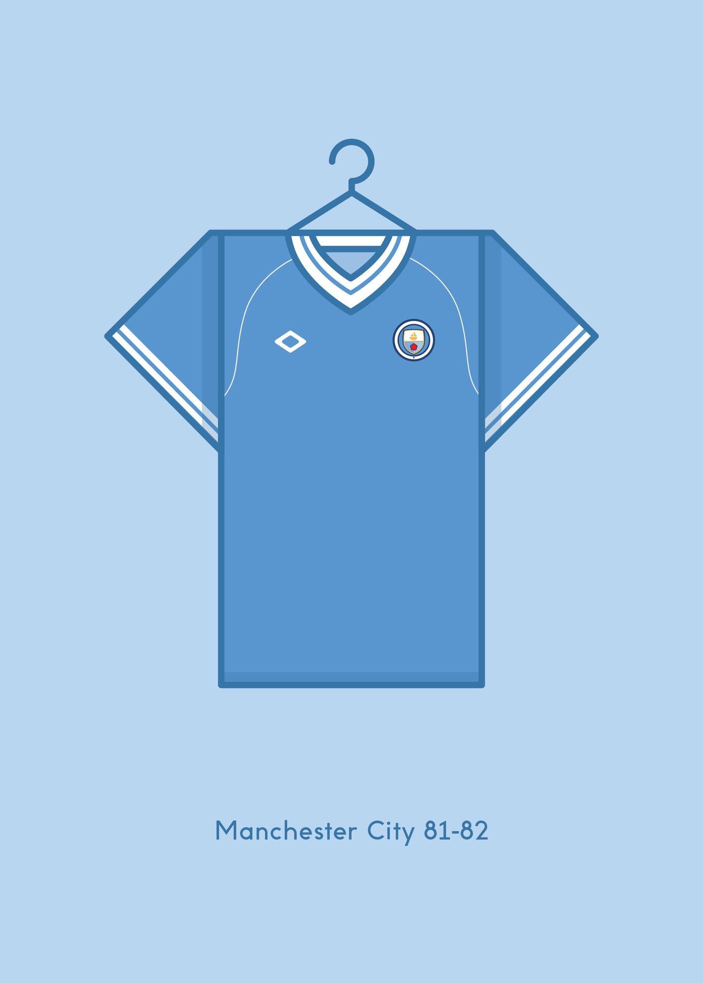 Manchester City 1981 - 82 Home Kit