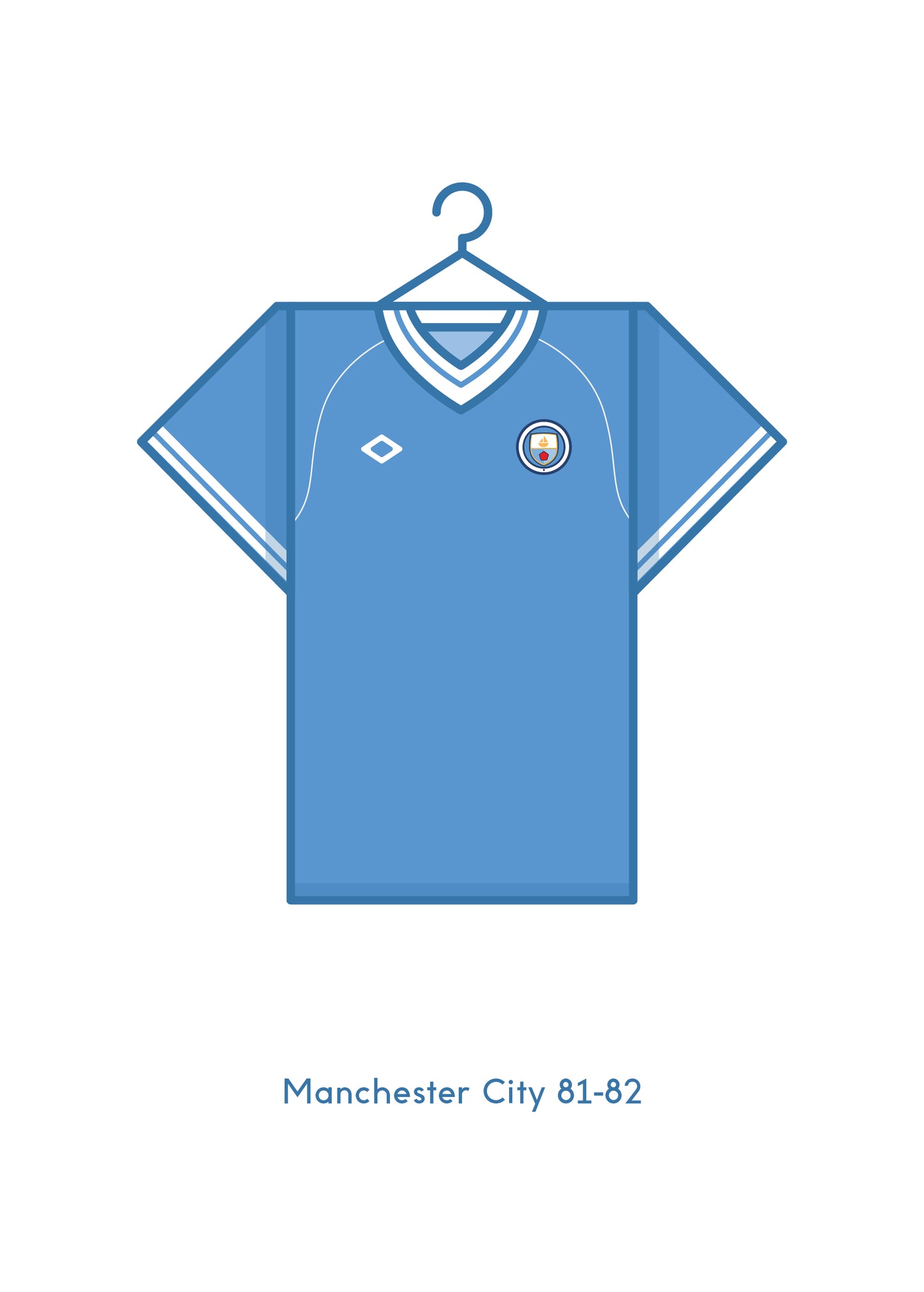 Manchester City 1981 - 82 Home Kit