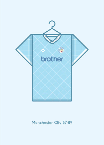 Manchester City 1987 - 89 Away Kit