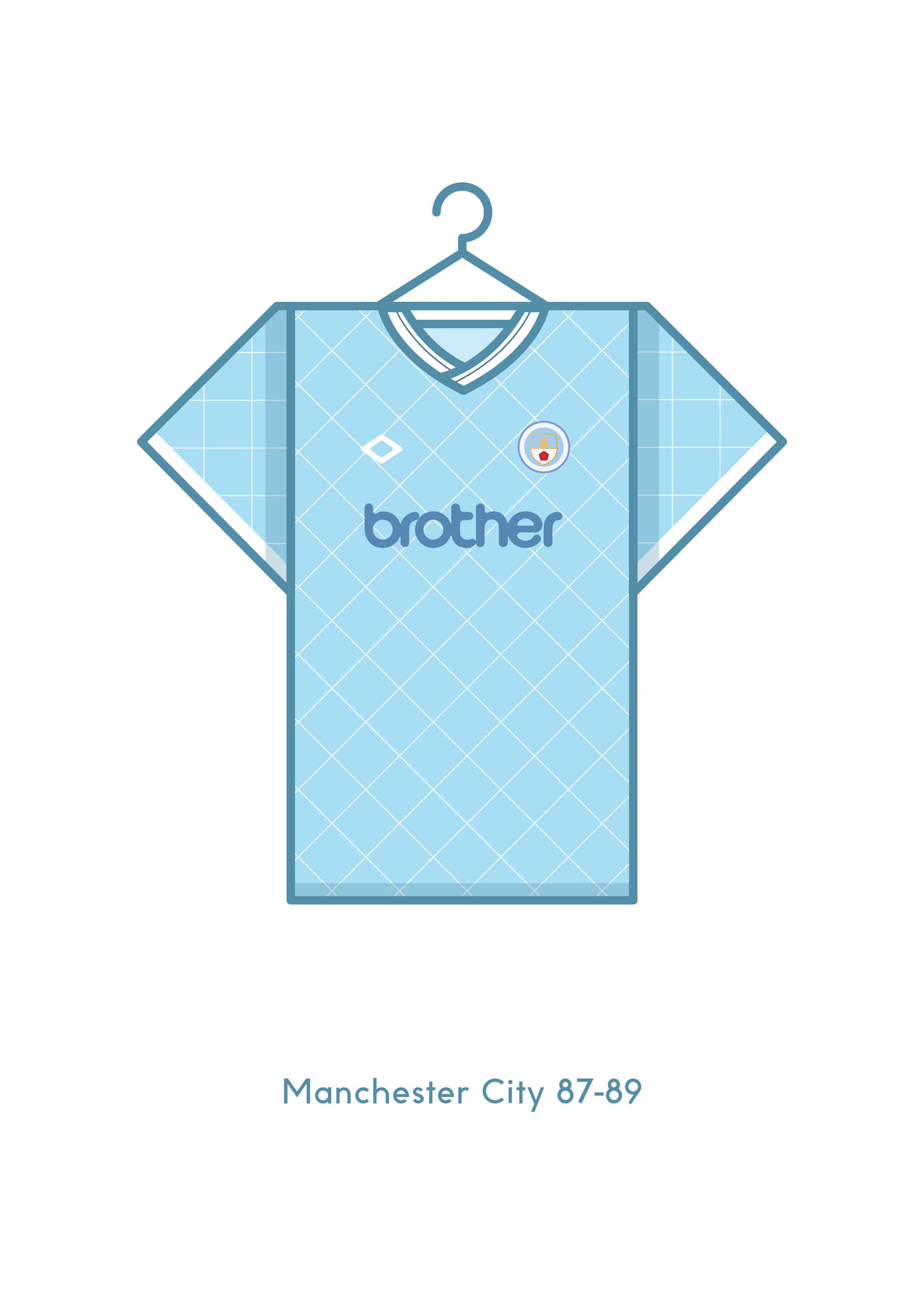 Manchester City 1987 - 89 Away Kit