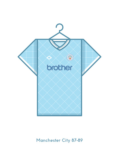 Manchester City 1987 - 89 Away Kit