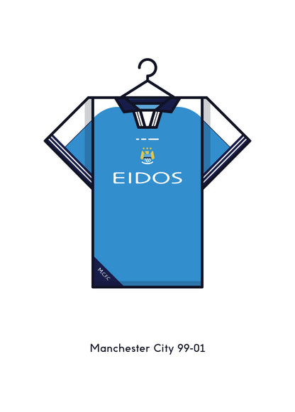 Manchester City 1999 - 01 Home Kit